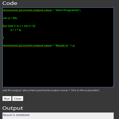 JavaScript Console